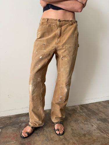 Dark Tan Carhartt Work Pants 33w
