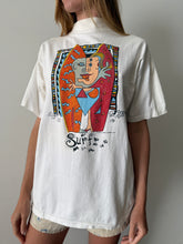 Surf Silly Art Mock Neck Tee
