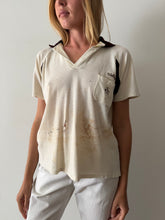50s/60s Brown & White Cotton Bowling Shirt