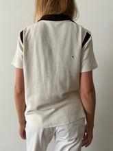 50s/60s Brown & White Cotton Bowling Shirt