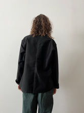 Deadstock Black French Moleskin Work Jacket
