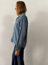 40s Blue Cotton Work Shirt