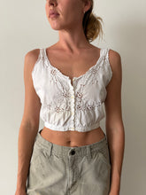 Antique Flower Cutout Cotton Tank