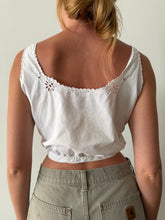 Antique Flower Cutout Cotton Tank
