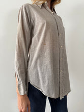 30s Grey Patterned Button Down