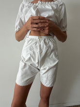 Antique Scallop Edge Cotton Shorts