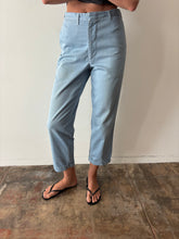 60s Light Blue Work Pants 27w