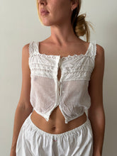 Delicate Cotton Gauze Sheer Tank