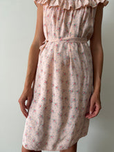 Pink Floral Rayon Dress