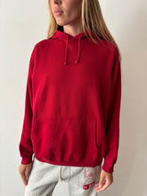 90s Big Cozy Red Hoodie Sweatshirt