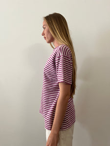 Striped Purple Terry Tee