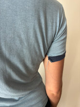 Fitted Little 70s Sky Blue Ringer Tee