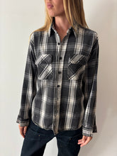 80s Cotton Flannel Work Shirt