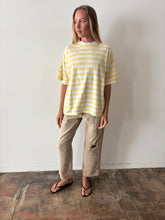 Pale Yellow Striped Tee