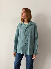1940s Teal Cotton Twill Work Jacket
