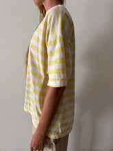 Pale Yellow Striped Tee