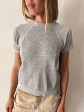 Heather Grey Short Sleeve Sweatshirt
