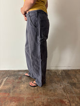 Faded Blue Carhartt Work Pants 35w