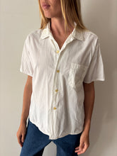 50s/60s White Short Sleeve Mens Shirt