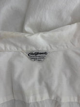 50s/60s White Short Sleeve Mens Shirt