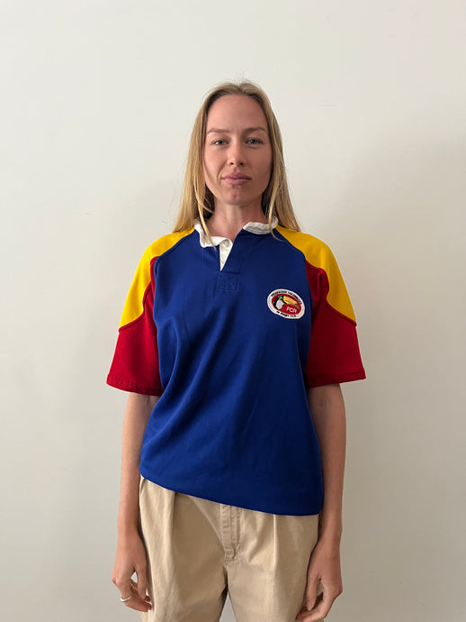 70s Columbia Colorblock Rugby Jersey