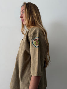 Antique Japanese Canvas Baseball Uniform