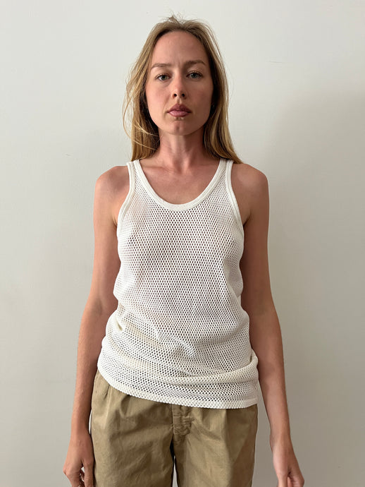 60s European Athletic Mesh Tank Top