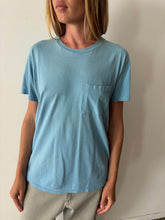 Sky Blue Hanes Pocket Tee
