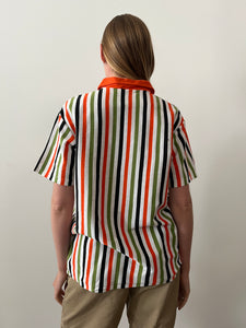 60s Vertical Striped Polo