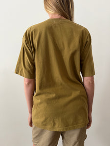 90s USA GAP Pea Green Pocket tee