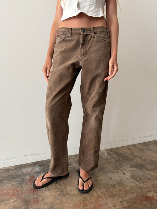 Brown Dickies Work Pants 33w