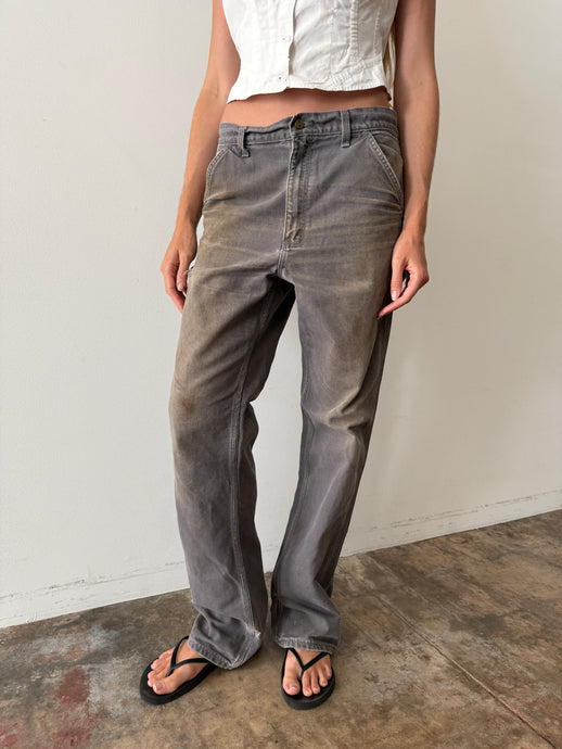Dirty Grey Carhartt Work Pants 33w