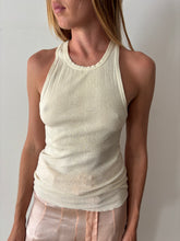 40s/50s Jockey Ribbed Cream Tank