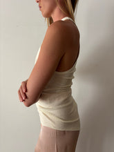 40s/50s Jockey Ribbed Cream Tank