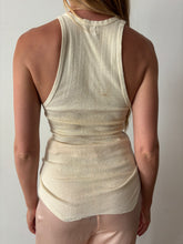 40s/50s Jockey Ribbed Cream Tank