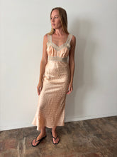 30s Pink Satin Slip Dress