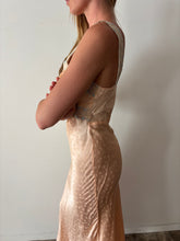 30s Pink Satin Slip Dress