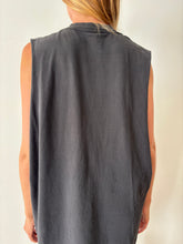 Giant Faded Black Pocket Tee Dress