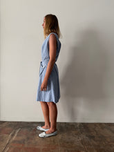 40s Gingham Apron Wrap Dress