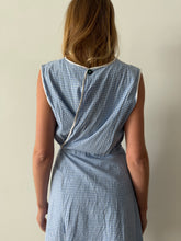 40s Gingham Apron Wrap Dress