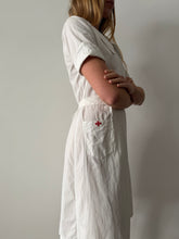 40s Cotton Nurse Dress