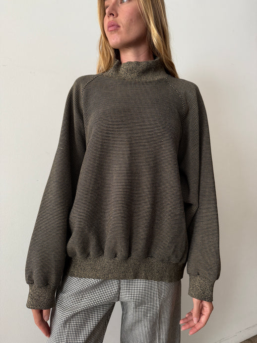 80s Giorgio Armani Woven Cotton Pullover