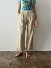 80s/90s Ferre Italian Velour Pleated Slacks