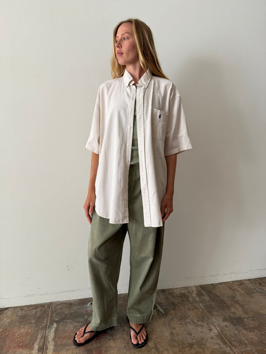 Big 90s Ralph Lauren Seersucker Shirt