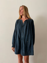 1900s French Indigo Biaude Farm Shirt