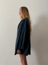 1900s French Indigo Biaude Farm Shirt
