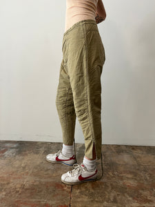 Quilted Cotton Army Liner Pants