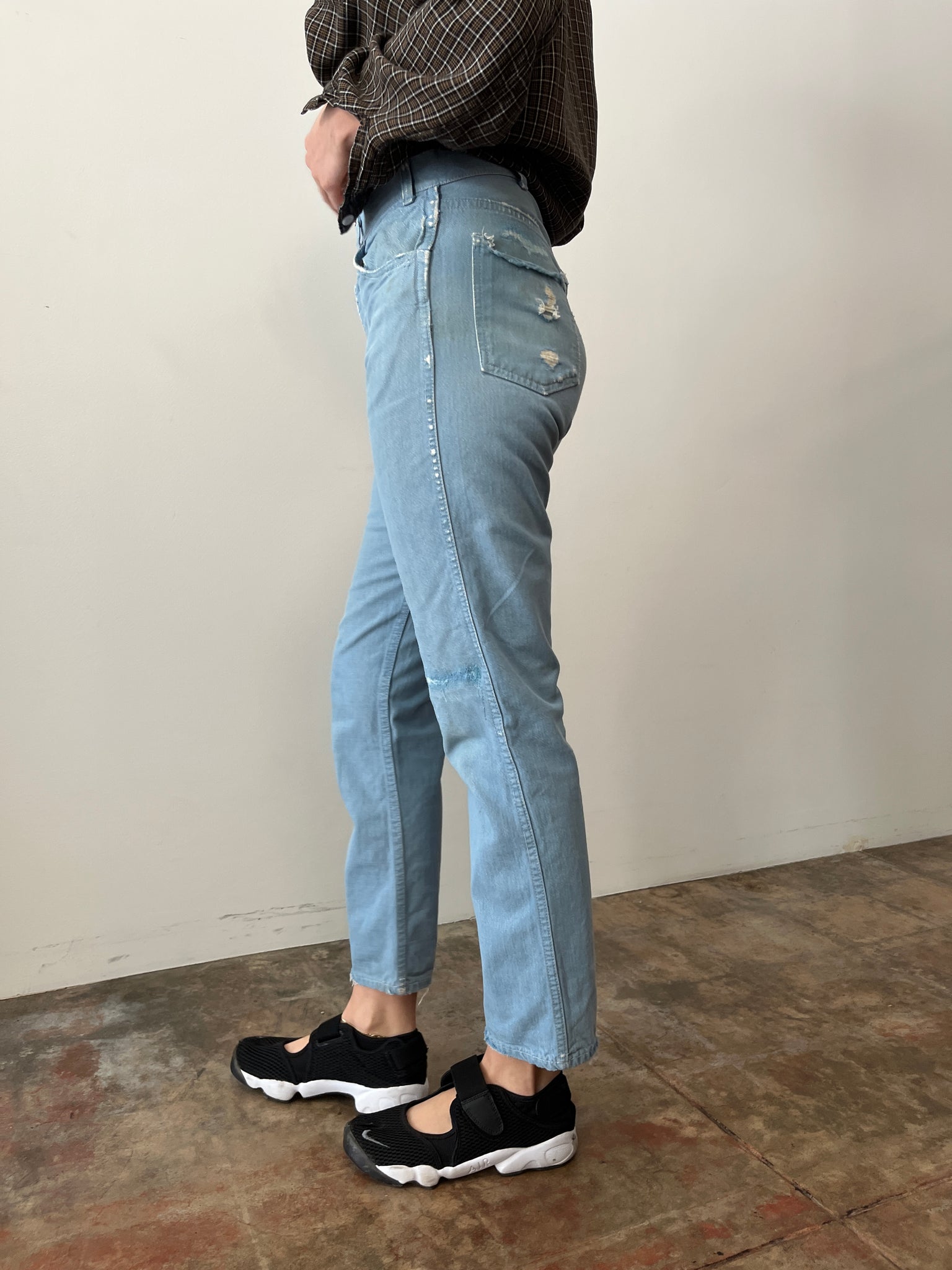 60s Big E Levis Chambray Jeans – mothfood shop