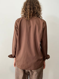 1940s Brown Flap Pocket Shirt