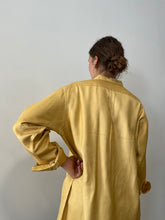 40s Dusty Yellow Rayon European Work Shirt